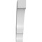 Ekena Millwork 5 1/2-in. W x 26-in. D x 30-in. H Balboa Architectural Grade PVC Knee Brace BRCP055X26X30BOA - alternate 4